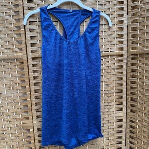 ICTIVE Women's Cross Backless Workout Racerback Tank Tops Blue Women’s M‎
